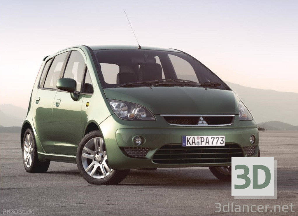 modello 3D Mitsubishi Colt - anteprima