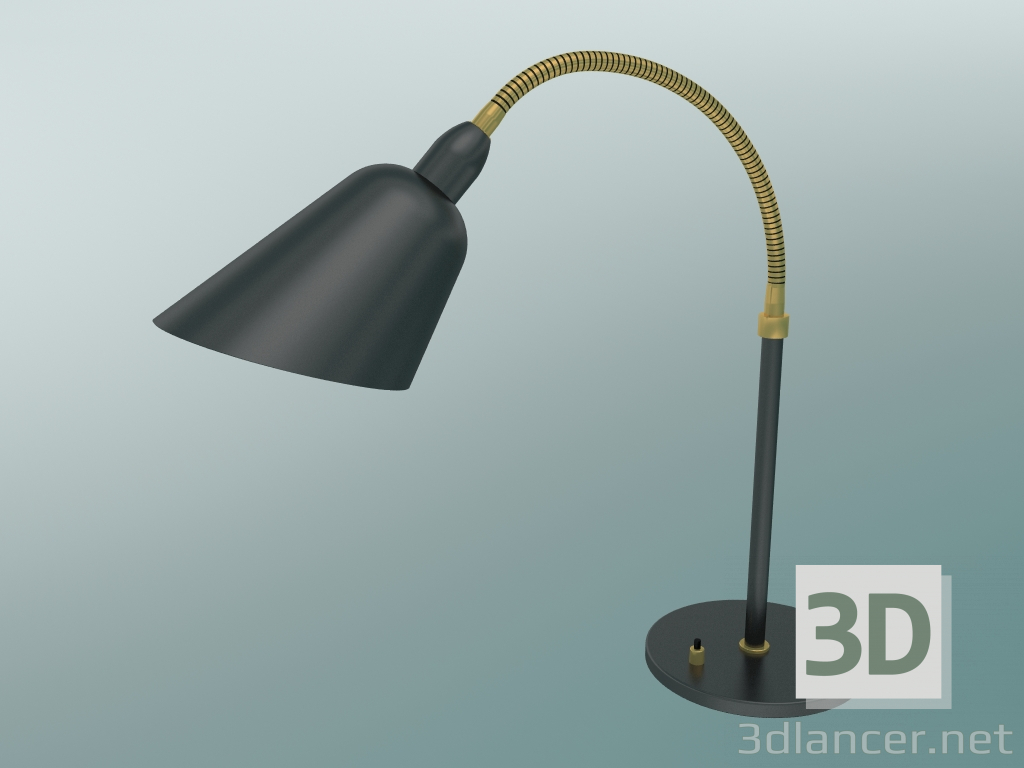 modello 3D Lampada da tavolo Bellevue (AJ8, nero e ottone) - anteprima