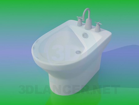 3 डी मॉडल Bidet - पूर्वावलोकन