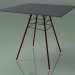 3d model Outdoor table with square worktop 1815 (H 74 - 79 x 79 cm, HPL, V34) - preview