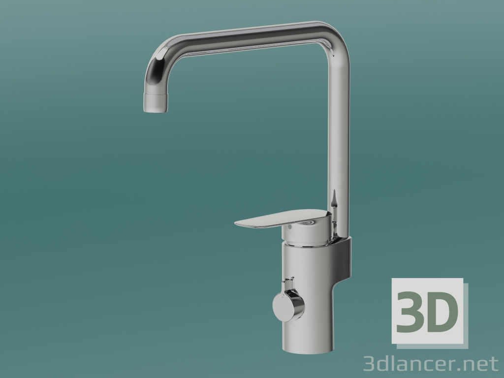 Modelo 3d Torneira de cozinha Atlantic, bico alto (GB41205098) - preview