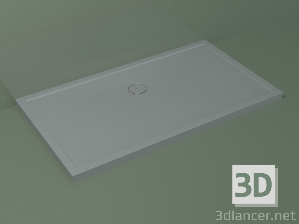 Modelo 3d Base de duche Medio (30UM0133, Cinzento Prateado C35, 160x90 cm) - preview