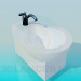 3d model bidet - preview