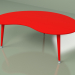 modèle 3D Table basse Kidney monochrome (rouge) - preview