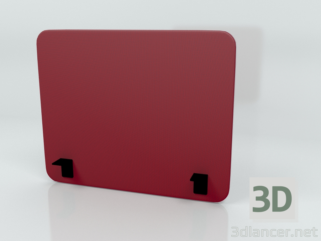 3d model Pantalla acústica Escritorio Single Side Twin ZUT50 (800x650) - vista previa