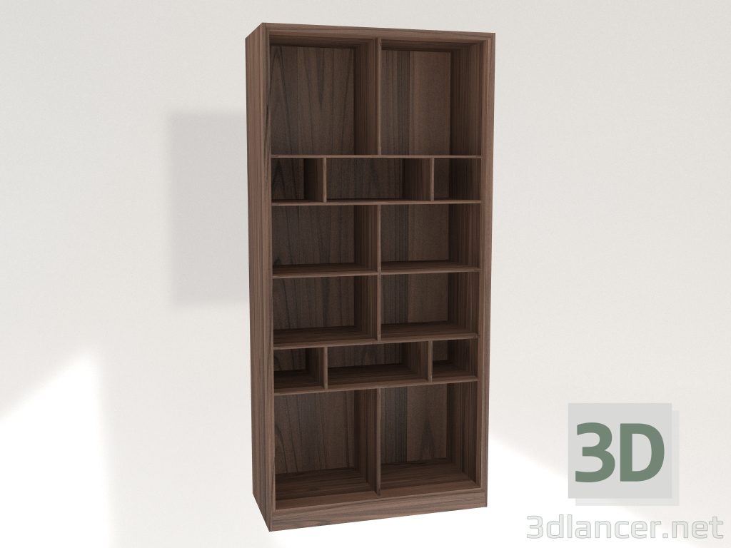 3d model Mueble biblioteca 100x46x210 - vista previa