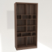 modèle 3D Armoire bibliothèque 100x46x210 - preview