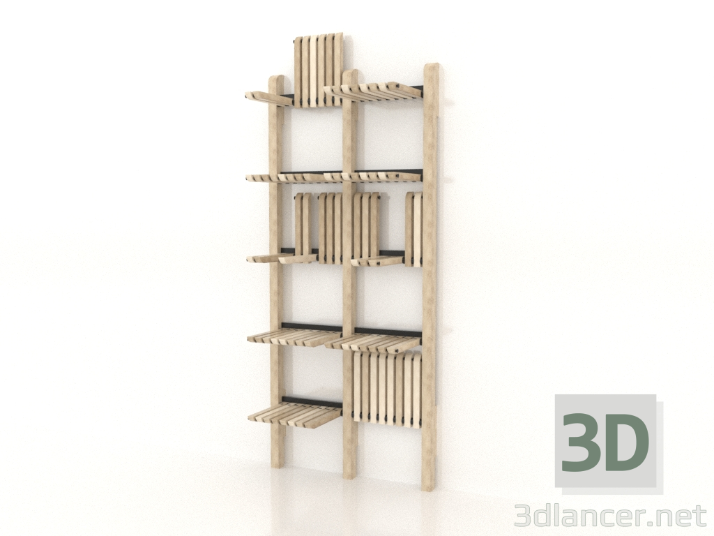 Modelo 3d Rack 1000 (opção 1) - preview