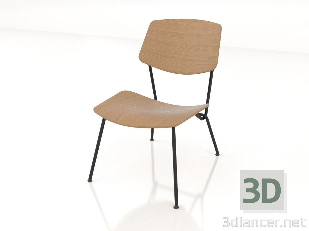 3D modeli Düşük sandalye Suşu h77 - önizleme