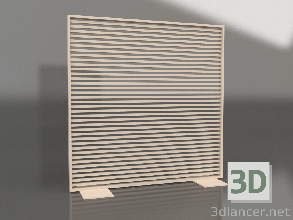 3d model Mampara de aluminio 150x150 (Arena) - vista previa