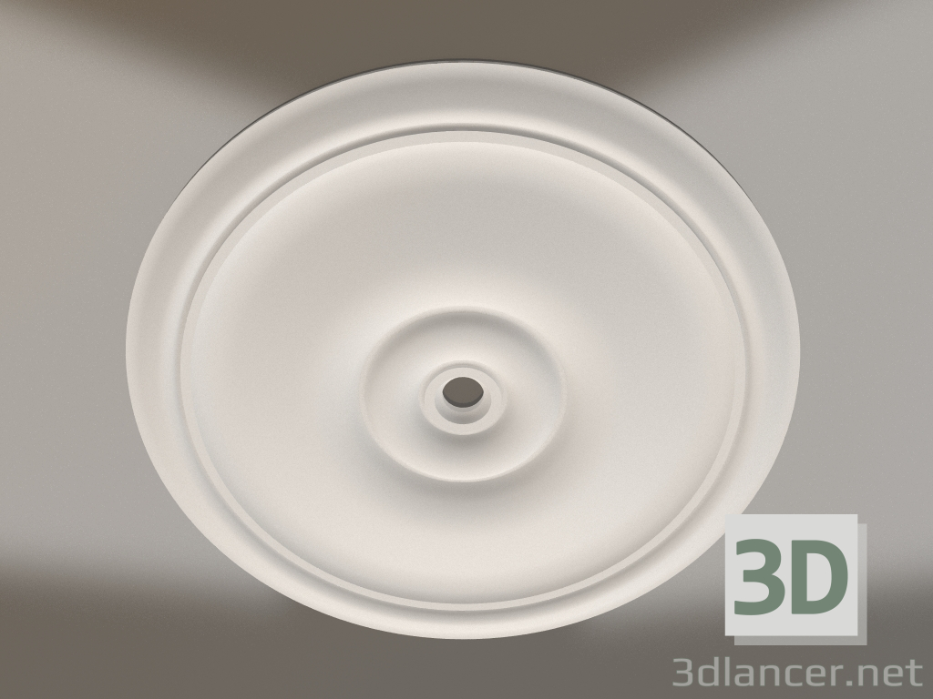 Modelo 3d Tomada de teto de gesso RP 019 D=610 - preview