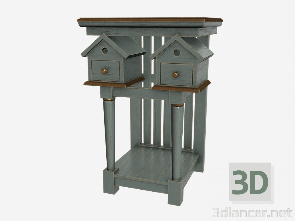 modello 3D Lato del tavolo BIRDHOUSE (522.013, il FGG) - anteprima