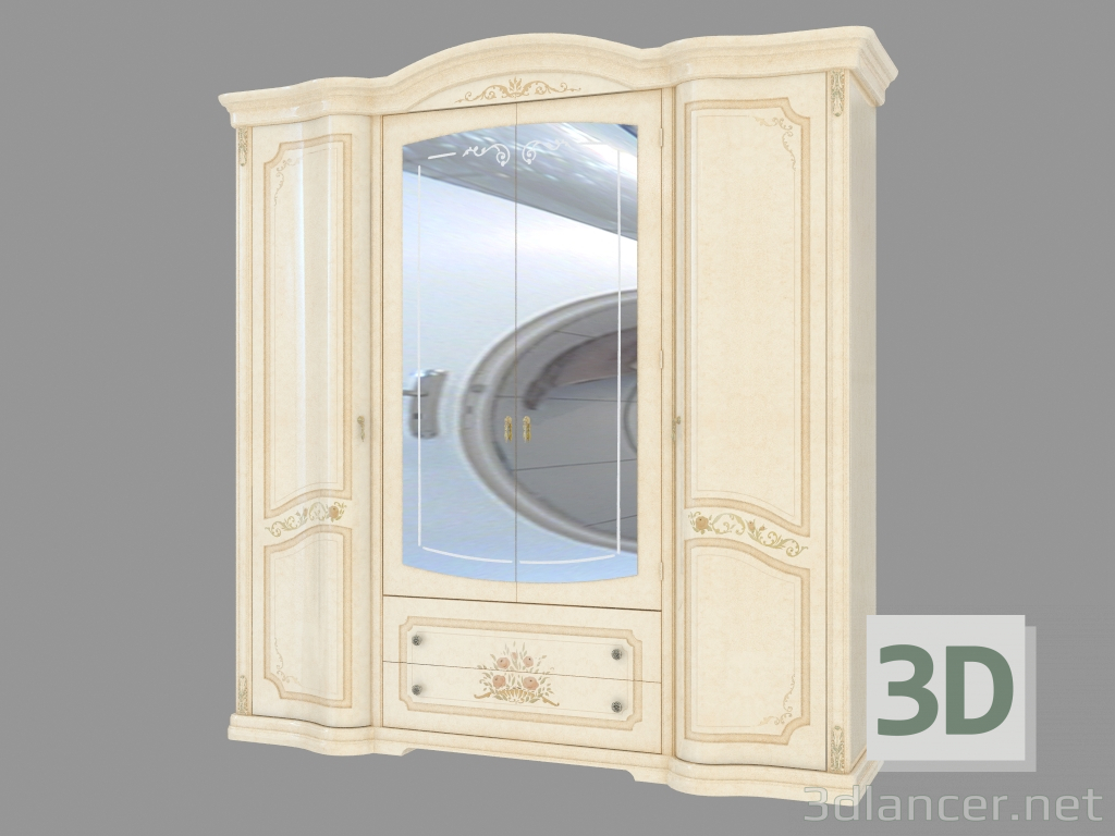 3d model El caso es de 4 puertas (2184x2330x734) - vista previa