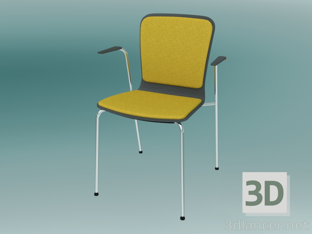 3d model Silla de visitante (K33H 2P) - vista previa