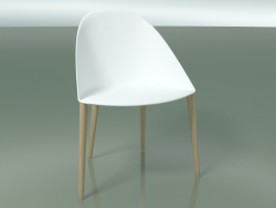 Chair 2204 (4 wooden legs, PC00001 polypropylene, bleached oak)