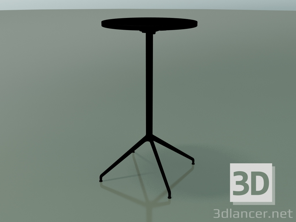 3d model Round table 5716, 5733 (H 105 - Ø59 cm, unfolded, Black, V12) - preview