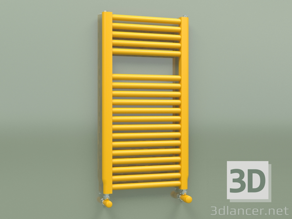 modèle 3D Sèche-serviettes chauffant NOVO (764x400, jaune melon - RAL 1028) - preview