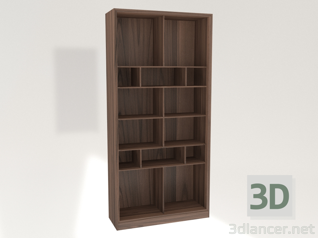 modello 3D Mobile libreria 100x36x210 - anteprima