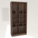 modello 3D Mobile libreria 100x36x210 - anteprima