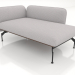 3d model Chaise longue 125 with armrest 110 on the right (leather upholstery on the outside) - preview