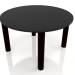 3d model Coffee table D 60 (Black, DEKTON Domoos) - preview