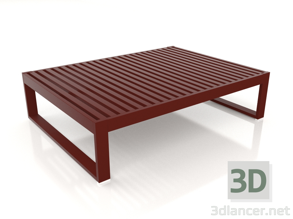 3d model Mesa de centro 121 (rojo vino) - vista previa