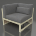 3d model Modular sofa, section 6 left, high back (Gold) - preview