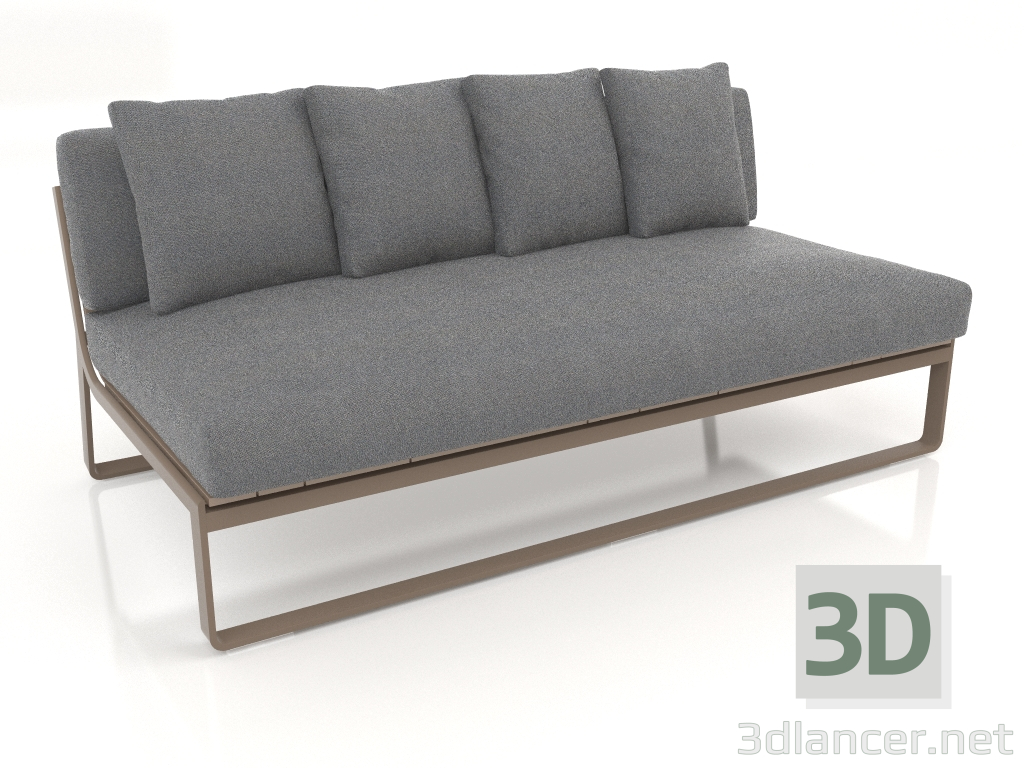 Modelo 3d Sofá modular, seção 4 (Bronze) - preview