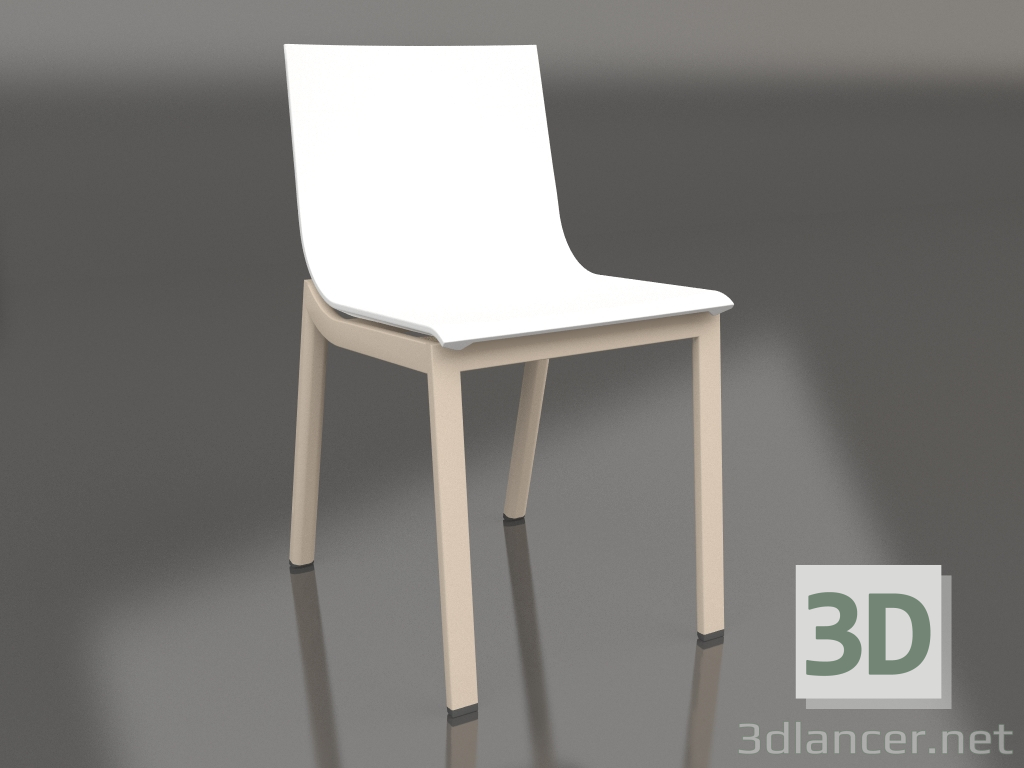 3D modeli Yemek sandalyesi model 4 (Kum) - önizleme