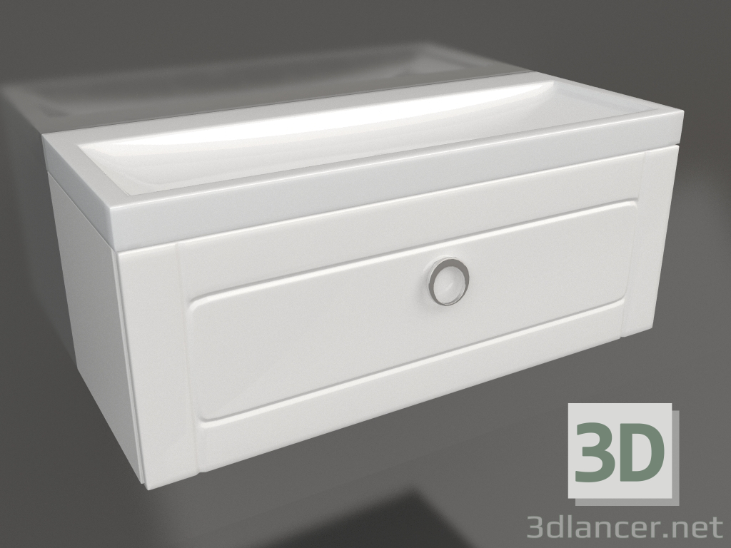 3d model Armario colgante 100 cm (Inf.01.10-001) - vista previa