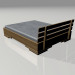 Modelo 3d Cama de casal - preview