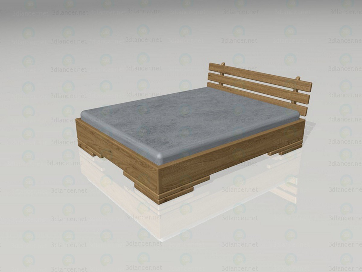 3D Modell Doppelbett - Vorschau