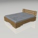 3D Modell Doppelbett - Vorschau