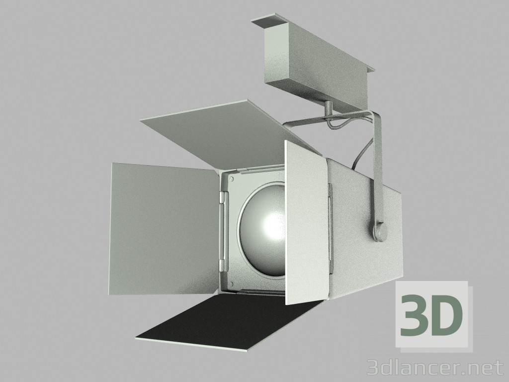 modello 3D Lampada da soffitto di grande soffitto foto - anteprima