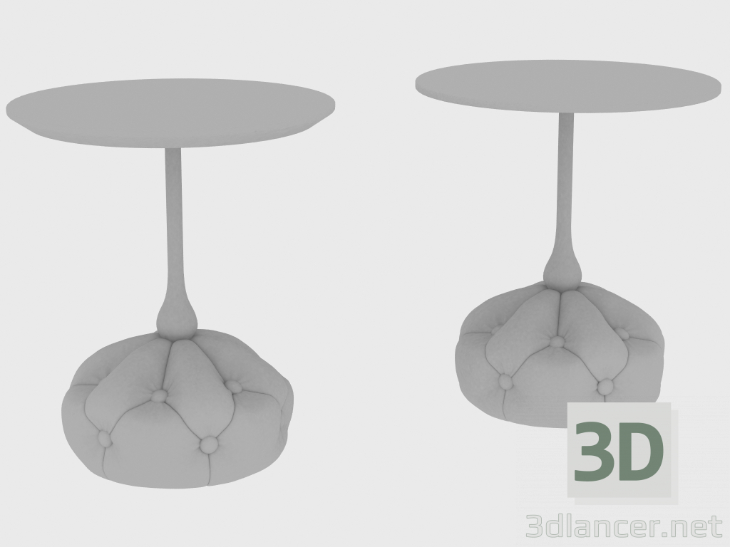 modello 3D Tavolino BAG SMALL TABLE CAPITONNE (d40xH45) - anteprima