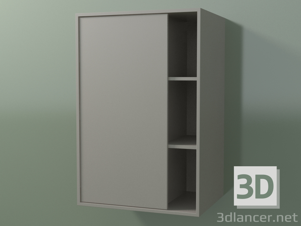 Modelo 3d Armário de parede com 1 porta esquerda (8CUCBDS01, Clay C37, L 48, P 36, H 72 cm) - preview