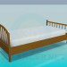 3d model Single bed - preview