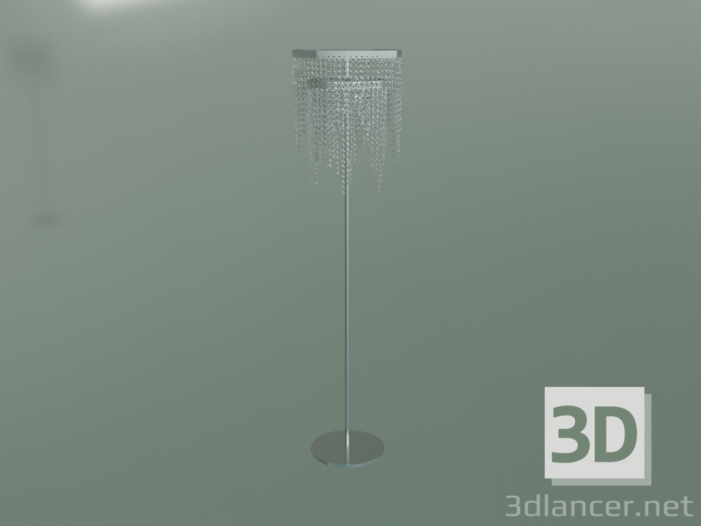 modello 3D Lampada da terra 80412-2 (cromo) - anteprima