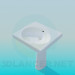 3d model Lavabo cuadrado - vista previa