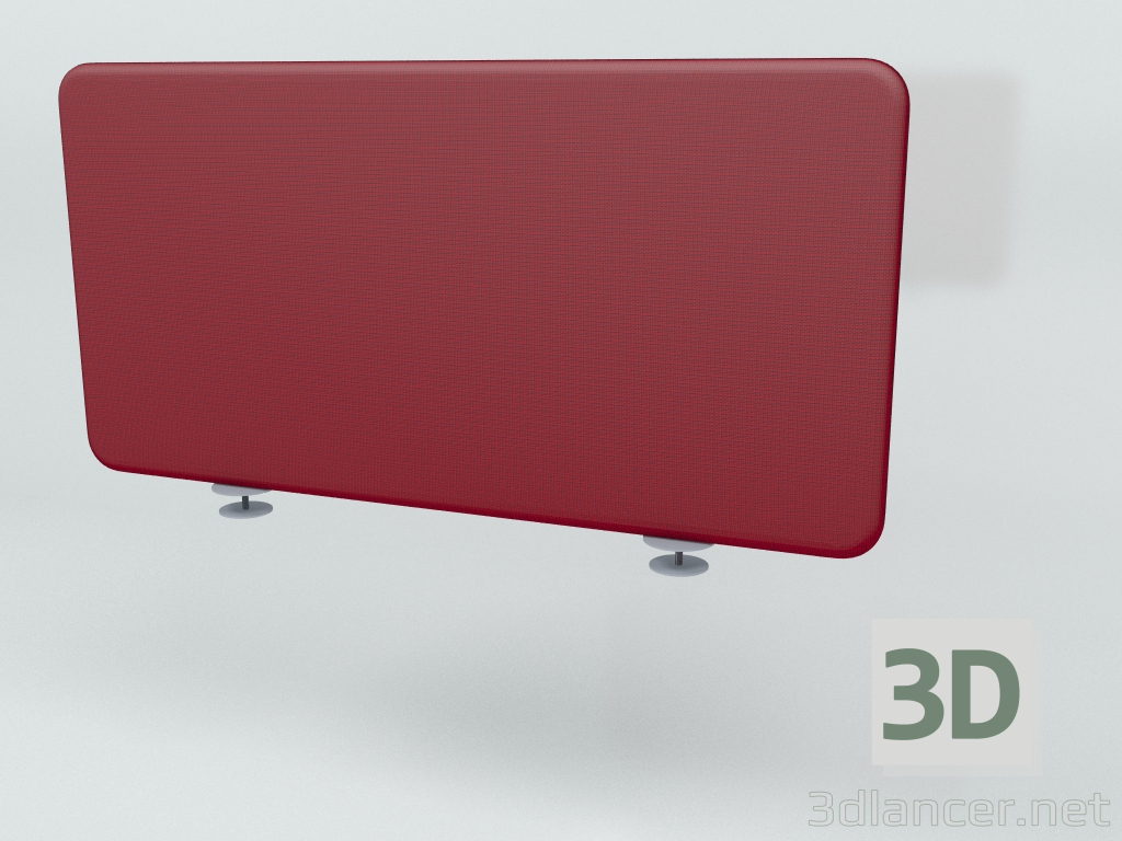 3d model Acoustic screen Desk Bench Sonic ZUS05 (990x500) - preview