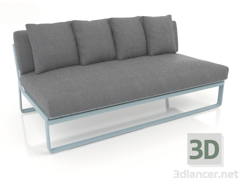 3d модель Диван модульний, секція 4 (Blue grey) – превью