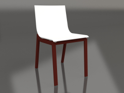 Silla de comedor modelo 4 (Rojo vino)