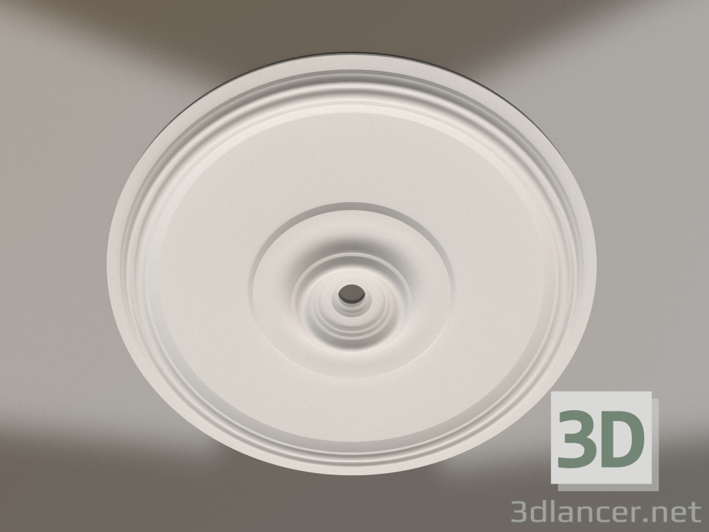 modello 3D Presa da soffitto in cartongesso RP 021 1 P=709 - anteprima