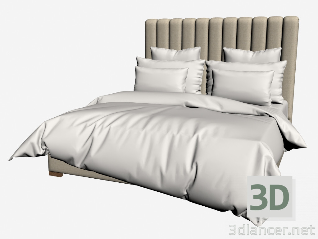 3D Modell BOSTON-KING SIZE-Bett (201.003-F01) - Vorschau