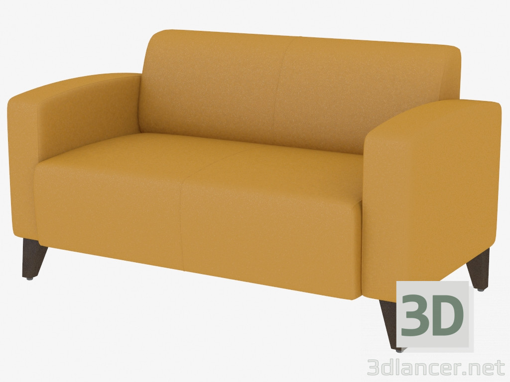 3D Modell Modernes Ledersofa Unon 2 - Vorschau