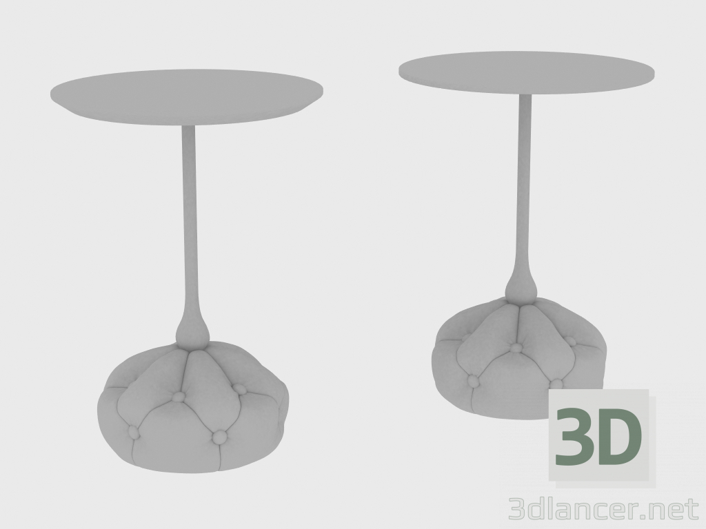 3d model Mesa de centro BAG SMALL TABLE CAPITONNE (d40xH55) - vista previa