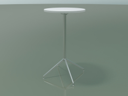 Round table 5716, 5733 (H 105 - Ø59 cm, unfolded, White, LU1)