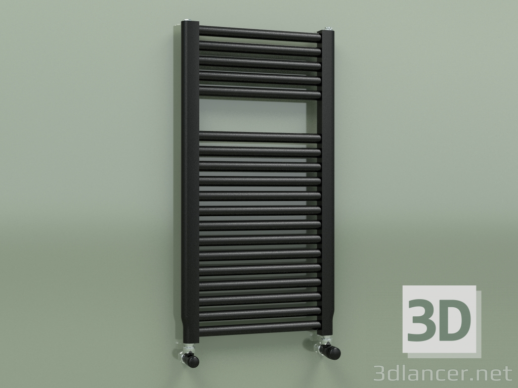 3d model Heated towel rail NOVO (764x400, Black - RAL 9005) - preview