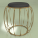 modèle 3D Pouf Barrel (noir, bronze) - preview