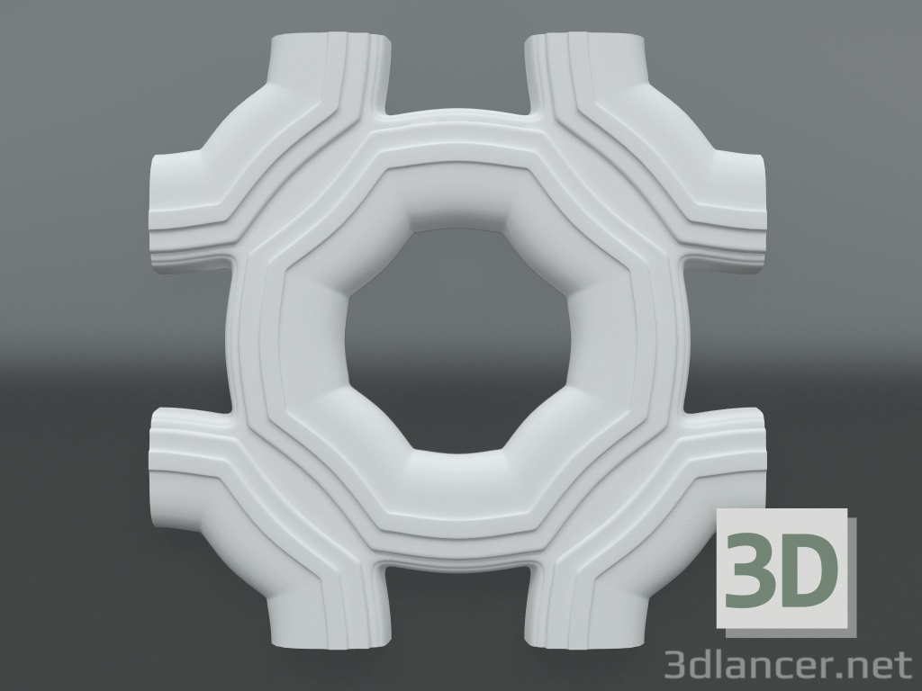 3d model Gypsum 3d panel F-110 - preview